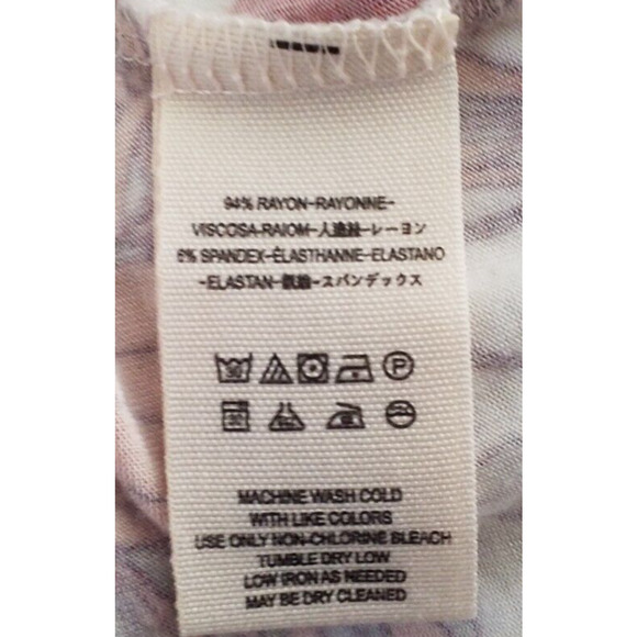 Free People Floral Button Front Top Women’s XS 3/4 Sleeve Round Neck Rayon Blend - Picture 6 of 6